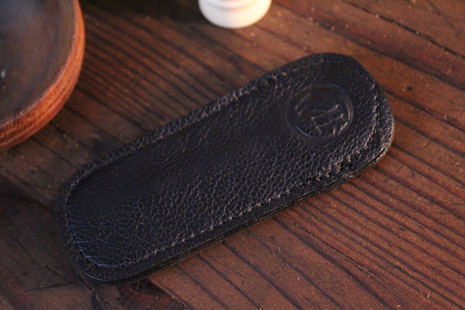 William Henry Studio Replacement Medium Black Leather Clip Case