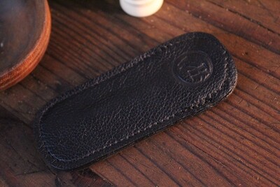 William Henry Studio Replacement Medium Black Leather Clip Case 