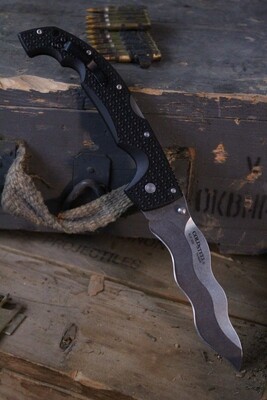 Cold Steel Kris Voyager 5.5" FoldER / Black Griv-Ex / Satin AUS10A Kris ( Pre Owned )