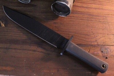 Cold Steel Trail Master 9.5" Fixed Blade Knife / Black / Black Carbon V ( Pre Owned )