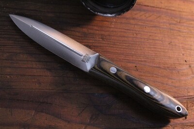 Bark River Knives Wasp II 3.75" Dagger / Green Linen Micarta / Satin 3V (Pre Owned)