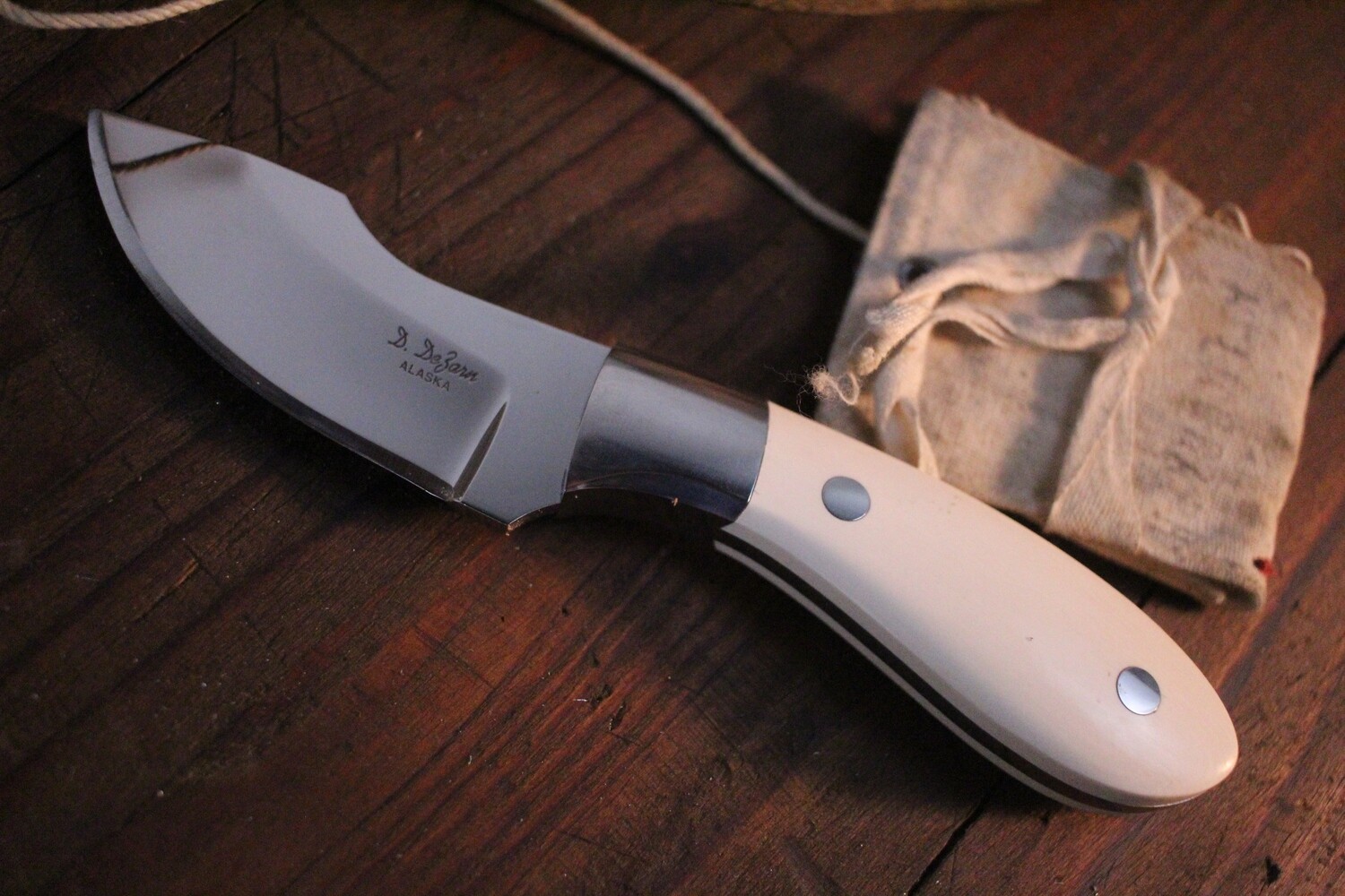 Don Dezarn Little Bear 3.5&quot; Fixed Blade / Mammoth Ivory / Stainless