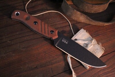 TOPS DART Tactical Fixed 7" Black  / Black Micarta / 5160