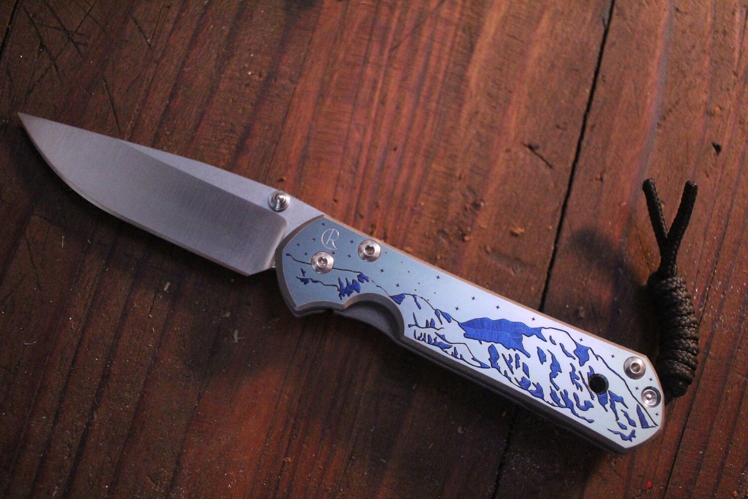 Chris Reeve Custom Small Sebenza 21 2.94&quot;  Knife / Denali Graphic / Polish S35VN ( Pre Owned )