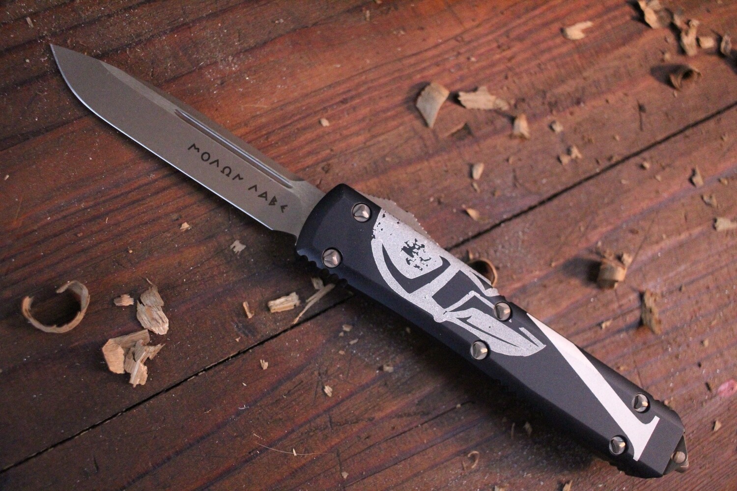 Microtech Ultratech 3.4&quot;  S/E OTF Automatic Knife / Black / Bronze / Molan Labe