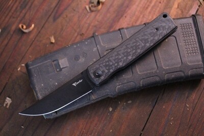 Reate Bushido 3" Folding Knife / Carbon Fiber / Black M390 ( Pre Owned )
