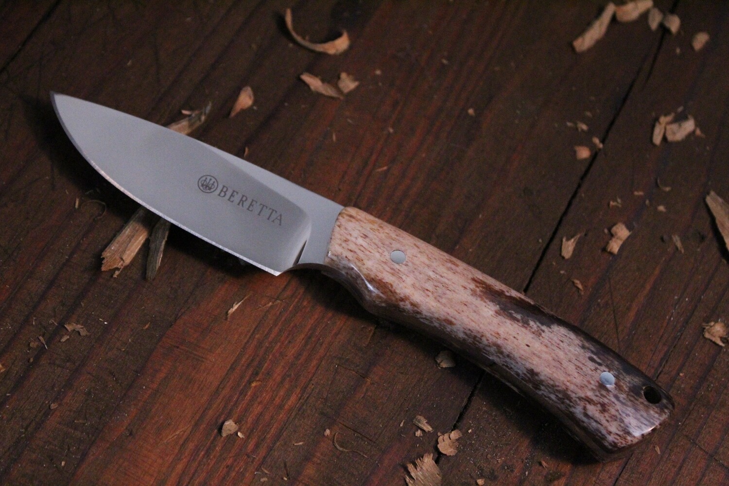Beretta By Arno Bernard Bird &amp; Trout Hunter 3.25&quot; Fixed Blade / Giraffe Bone / Mirror Polished N690