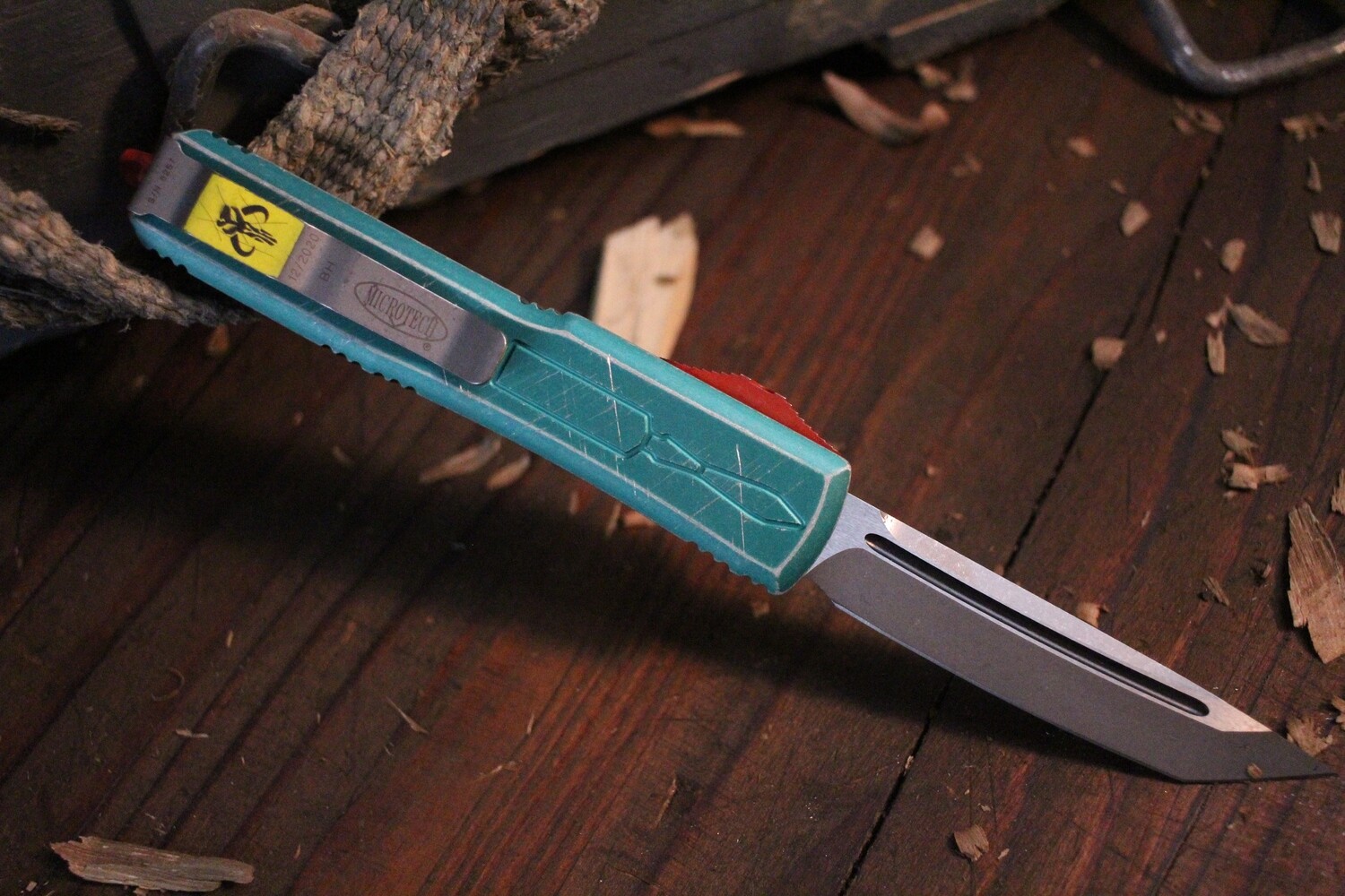 Microtech Ultratech Bounty Hunter 3.35&quot; OTF Automatic Knife / Bead Blast / Stonewash