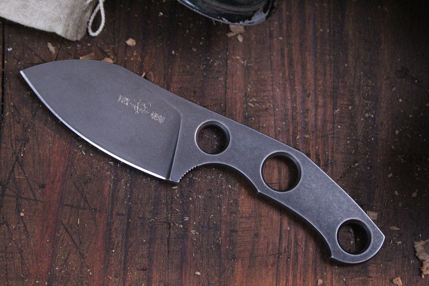 Giant Mouse GMF1 2.6&quot; Fixed Blade Knife / PVD / PVD ( Pre Owned )