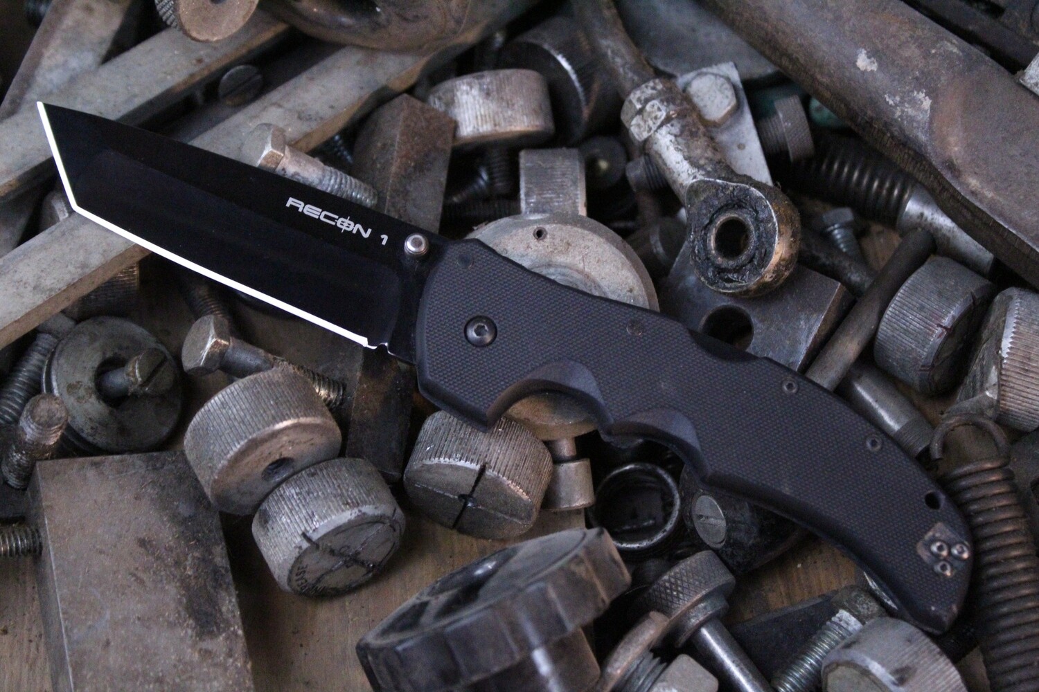 Cold Steel Recon 1 4&quot; Triad Lock Knife / Black G10 / Black S35VN / Tanto ( Pre Owned )