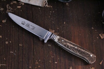 Puma Reh 3.86&quot; Fixed Blade Knife / Stag / Satin 420 ( Pre Owned )