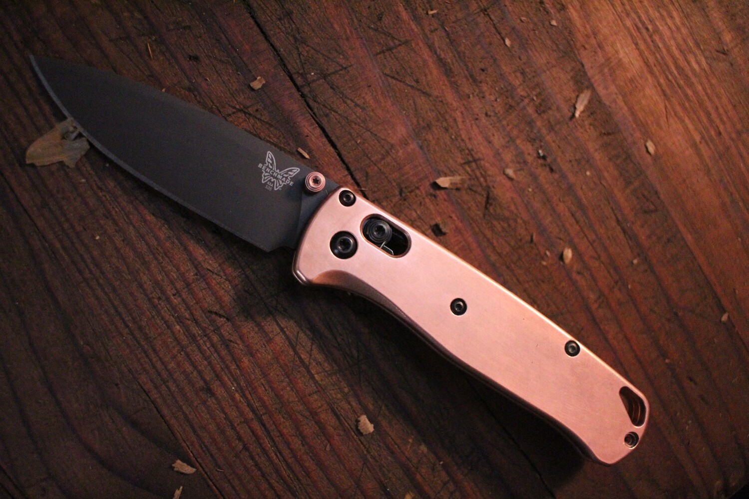 Benchmade Bugout 3.24&quot; AXIS Lock Knife / Copper / Gray / S30V