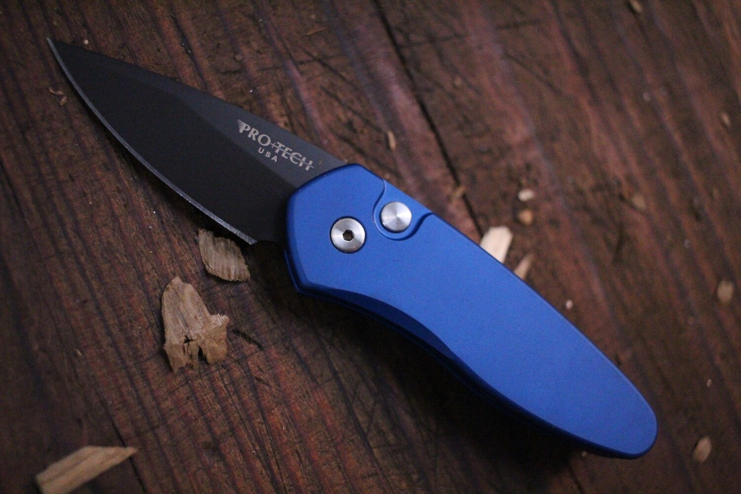 Pro-Tech Sprint 2&quot; Automatic Knife / Black / Blue Aluminium