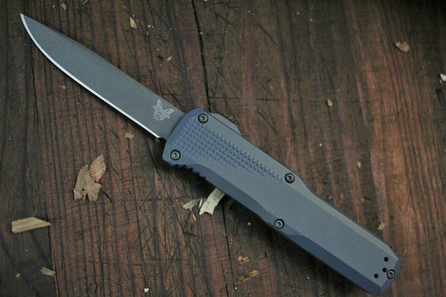 Benchmade Phaeton 3.45&quot; D/A OTF Automatic Knife / Northern Lights / Tungsten ( Pre Owned )