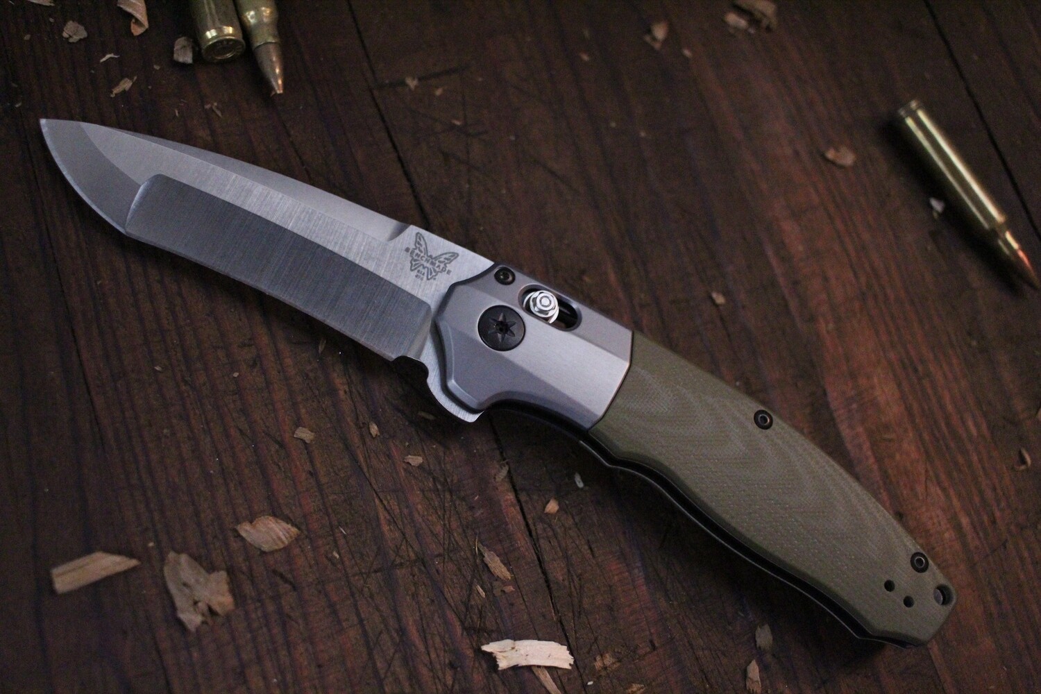 Benchmade Vector 3.6&quot; AXIS-Assist Flipper / OD Green G10 / Compound Grind / 20CV ( Prototype )