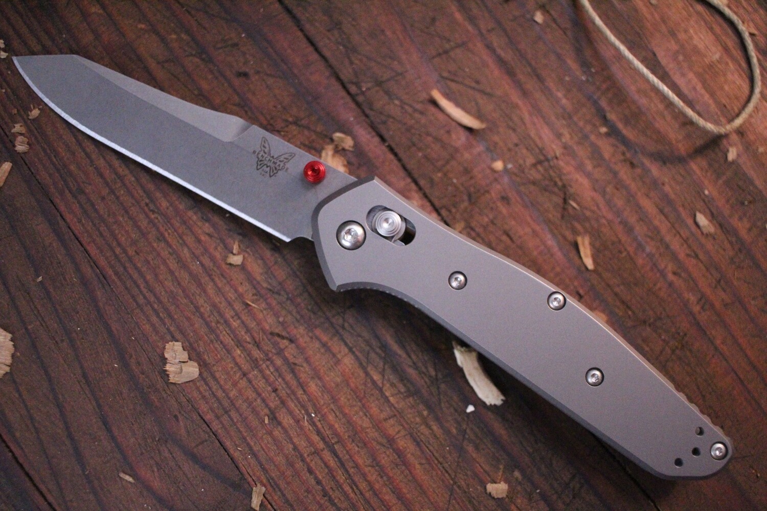 Benchmade Osborne 3.4 AXIS Lock Knife / Titanium / Stonewashed S90V ( Discontinued )