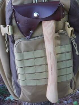 Council Tool - Velvicut Belt #1.25 Hudson Bay Pattern Hatchet, 14" Hickory Handle (1.25lb) / Leather Sheath ( Discontinued )