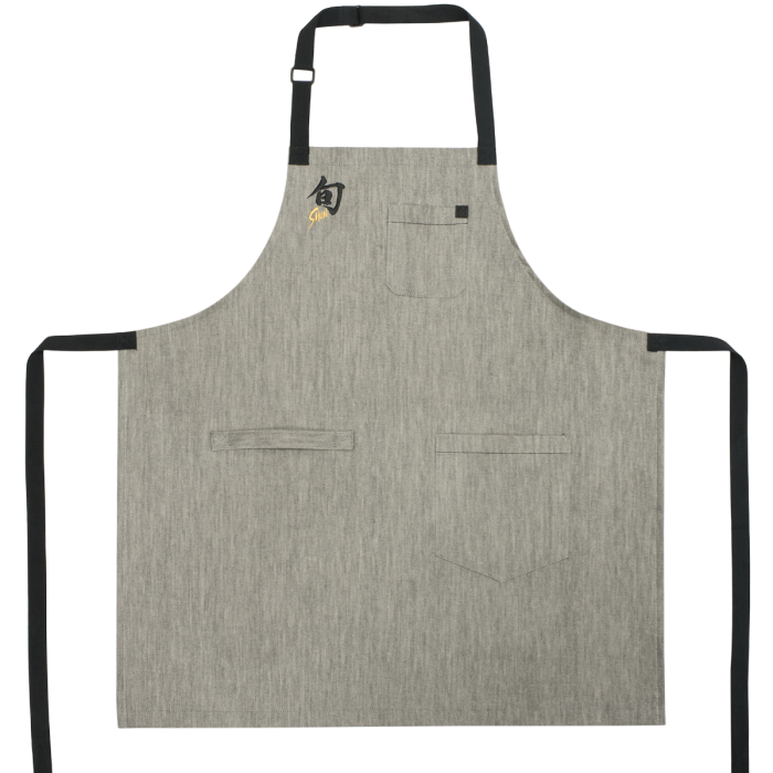 Shun Pho Apron, Blue Herringbone ( Discontinued )