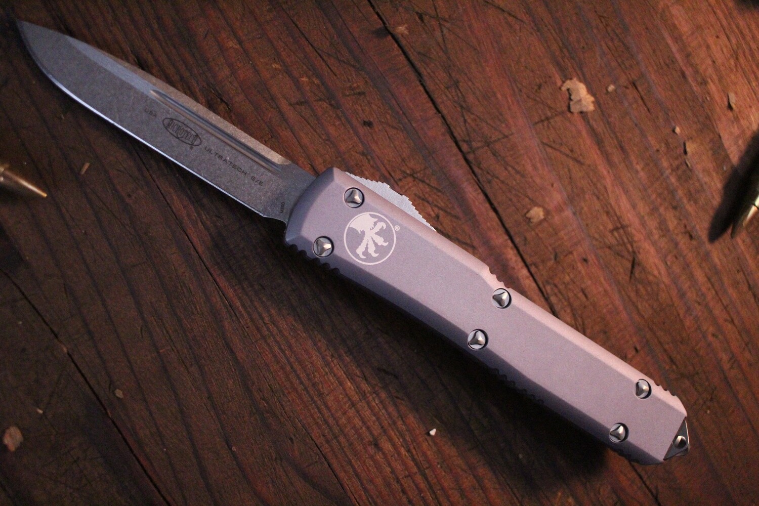 Microtech Ultratech S/E 3.46&quot; OTF / Gray / Stonewash