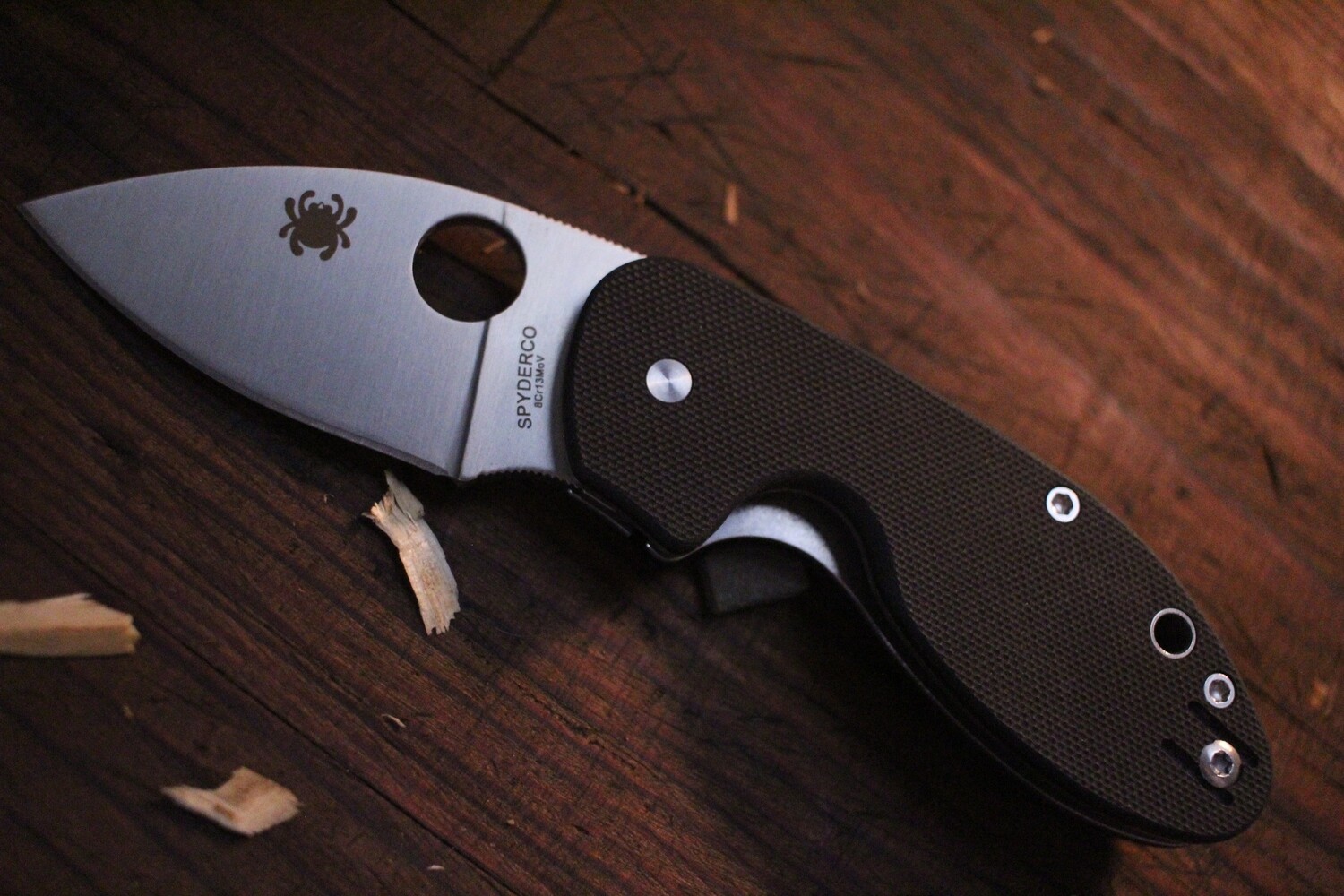 Spyderco Insistent 2.48&quot;  Liner Lock Knife / Black G-10 / Satin