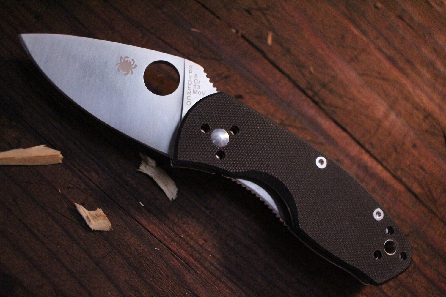 Spyderco Ambitious 2.25&quot; Frame Lock Knife / Black G-10 / Satin