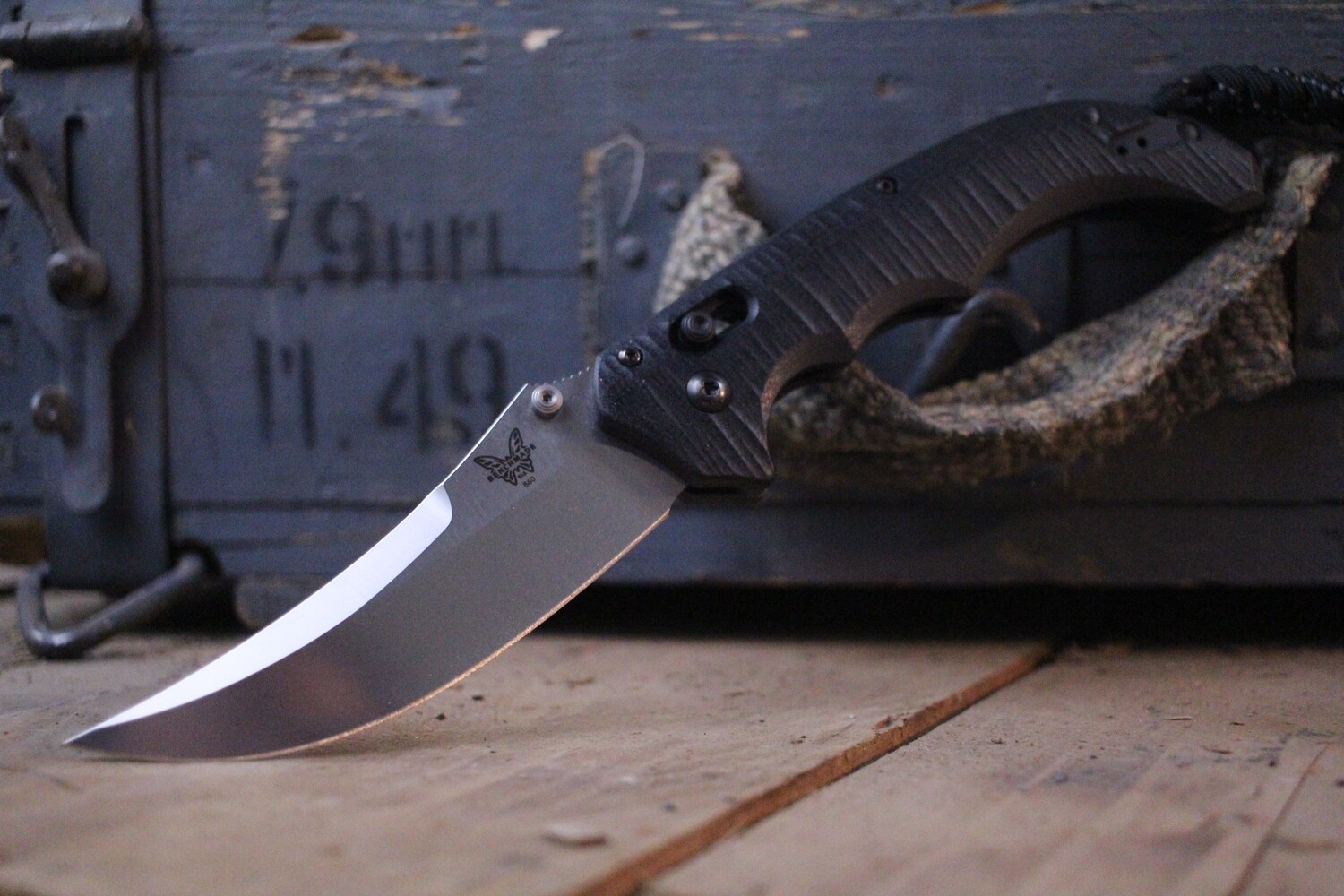 Benchmade Bedlam 3.95&quot; AXIS Lock Knife / Satin / Black ( Pre Owned )