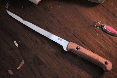 3DK Fisher 8" Fillet Knife, Cedar