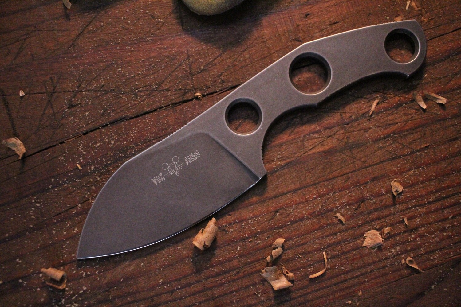 Giant Mouse GMF1-P 2.6&quot; Fixed Blade Knife / PVD / PVD / N690 ( Pre Owned )