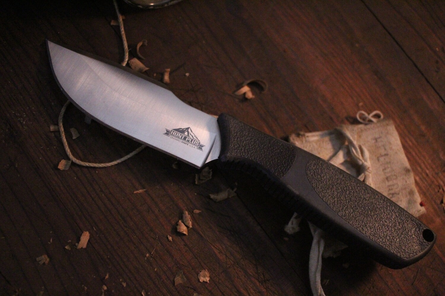 Ontario Hunt Plus Skinner 4&quot; Fixed Blade Knife / Satin