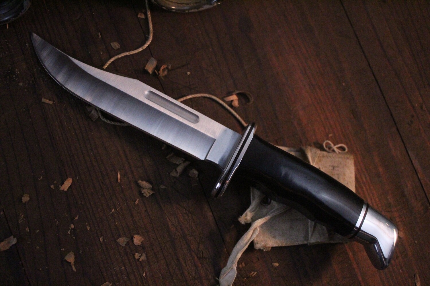 Buck Special 119 6&quot; Fixed Blade Hunter / Black Polymer &amp; Nickle / Satin 420