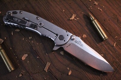 Zero Tolerance 0566 Hinderer 3.25" Assisted Flipper / Black G-10 / Stonewash Elmax ( Pre Owned )