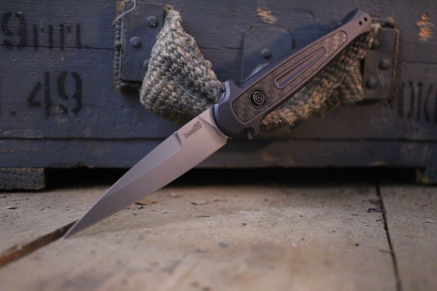 Kershaw Launch 8 3.4&quot; Automatic Knife / Grey / Black (Pre Owned)