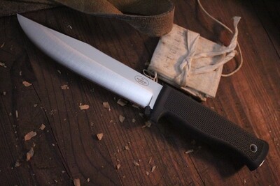 Fallkniven F1 3.8" Fixed Blade Knife / Black Zytel / Satin VG10 / Leather Sheath