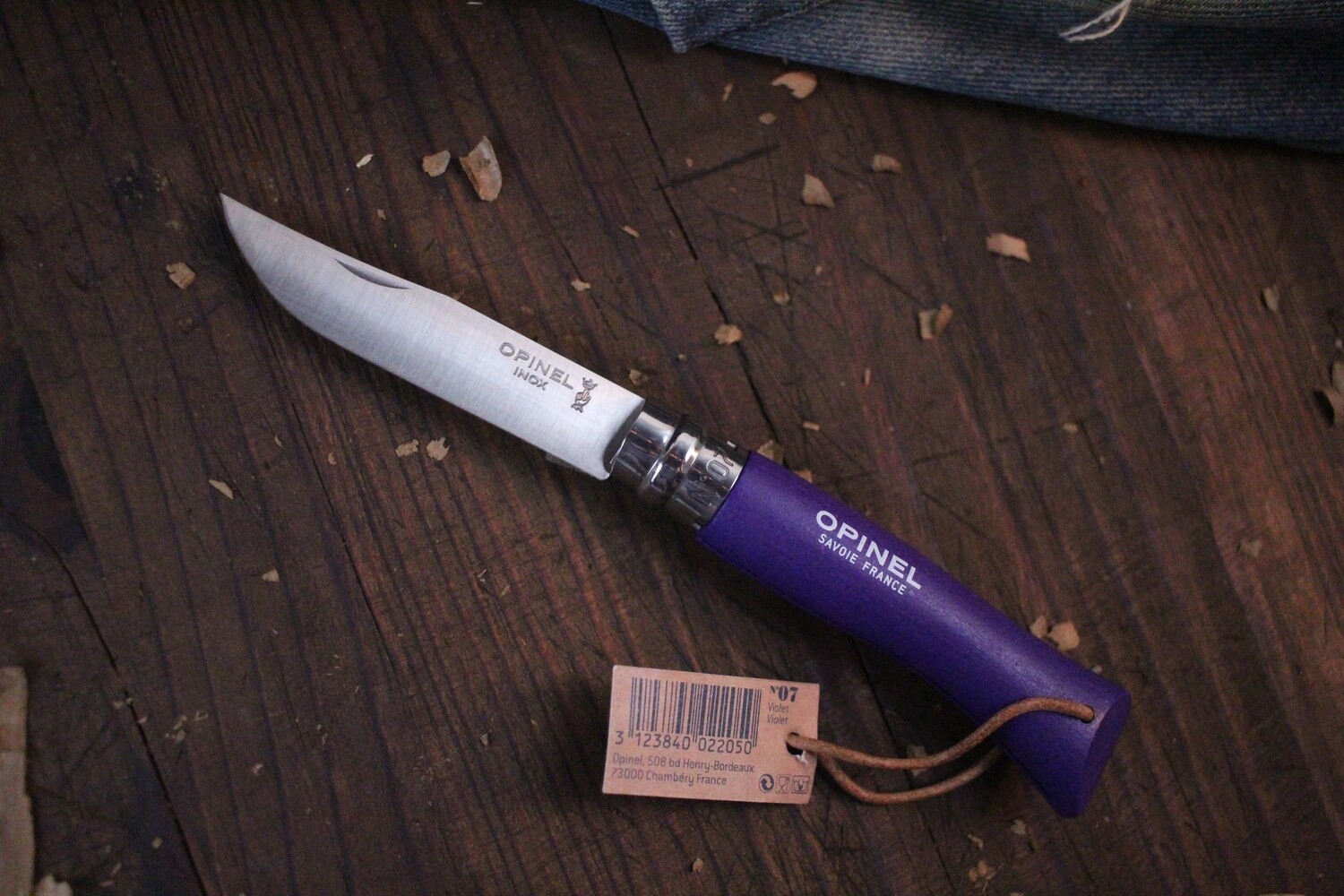 Opinel No 7 Trekking 3.25 Stainless Steel Knife / Violet / Satin