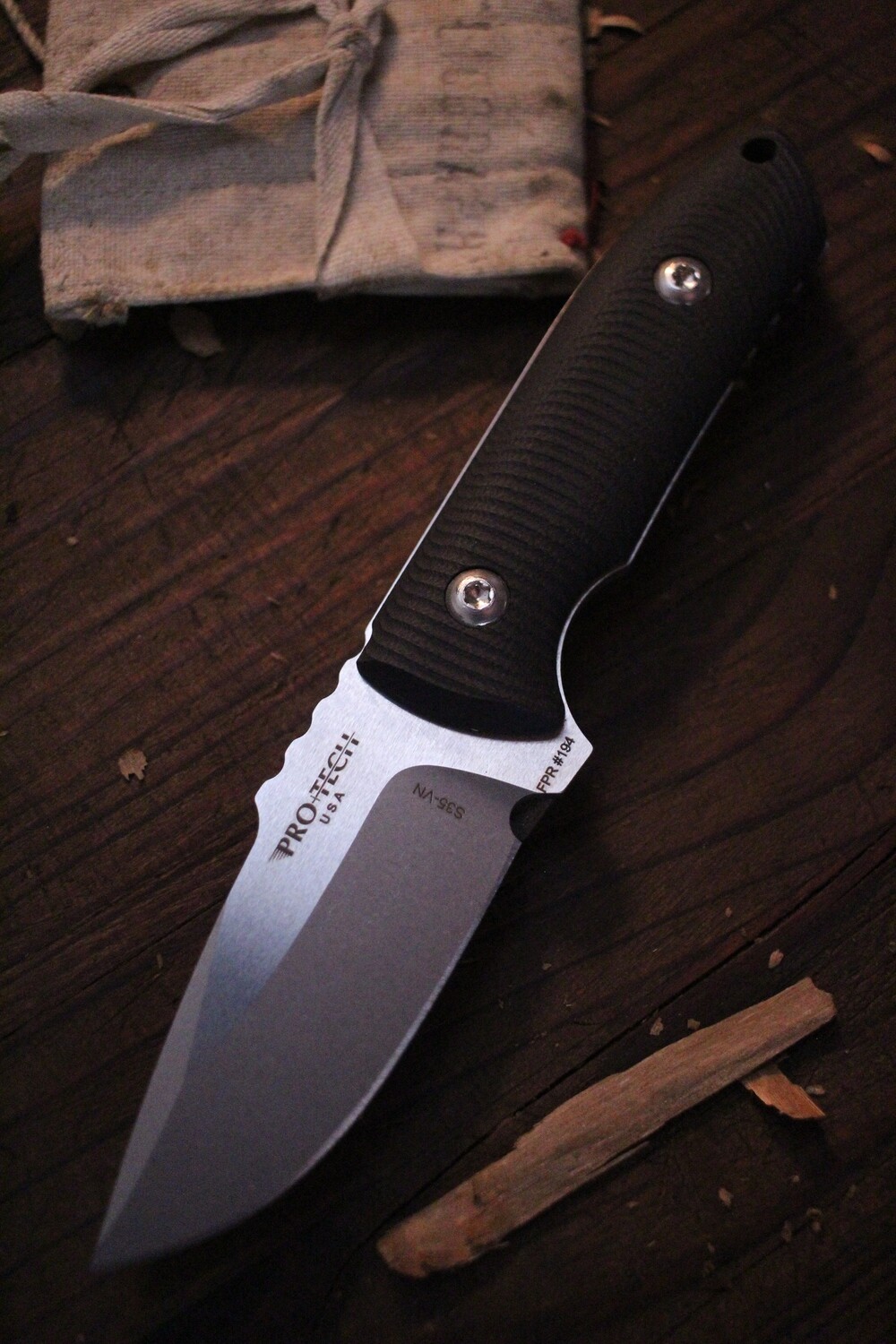 Pro-Tech SBR 2.75&quot; Fixed Blade Knife / Black G10 / S35VN / Kydex