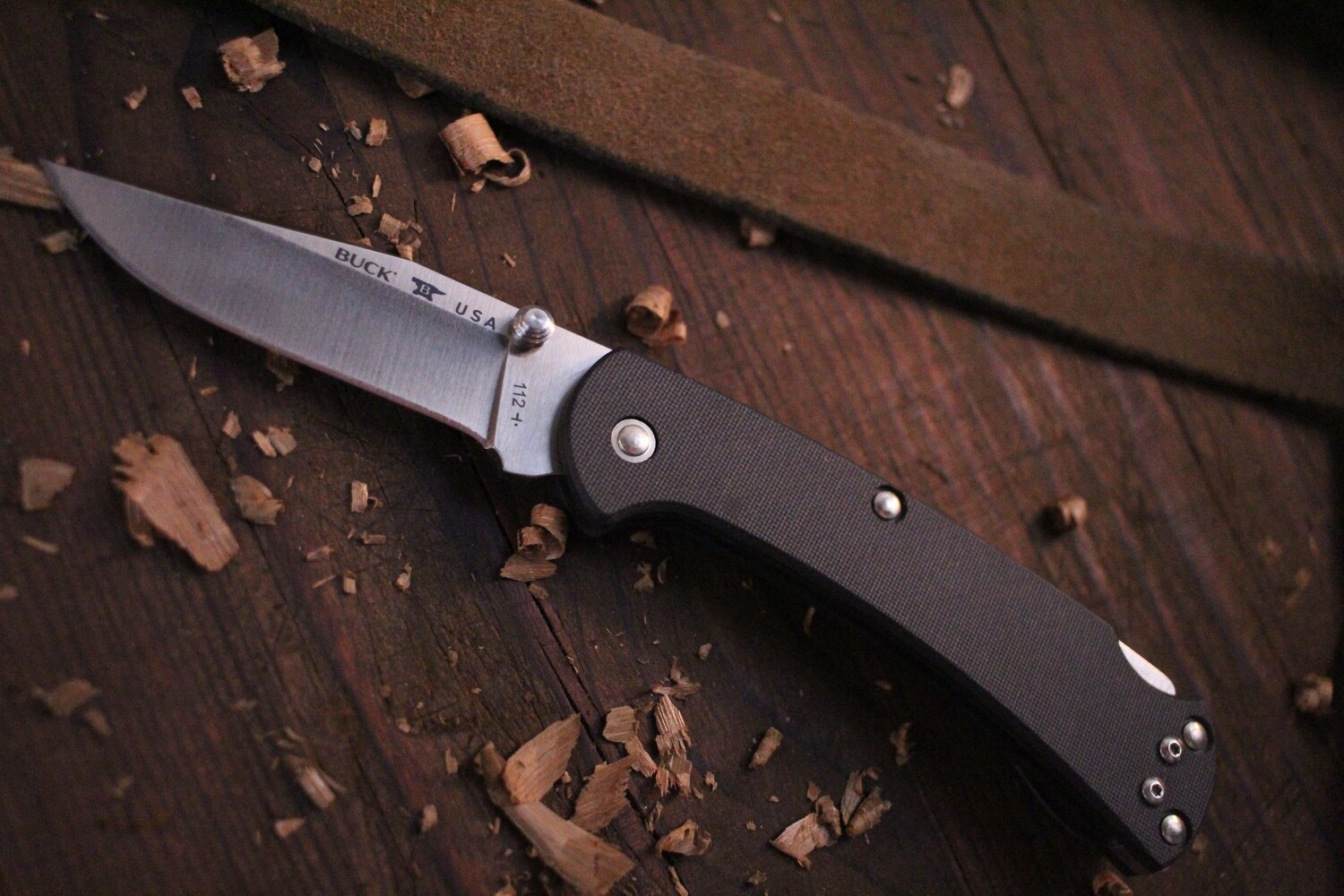 Buck 112 3&quot; Folding Knife / Black Micarta / Satin S30V ( Discontinued )