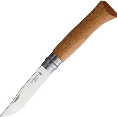 Opinel Knives No. 8 3.25" Plain Tree Le' / "Plain Tree" / Stainless Steel ( Discontinued )