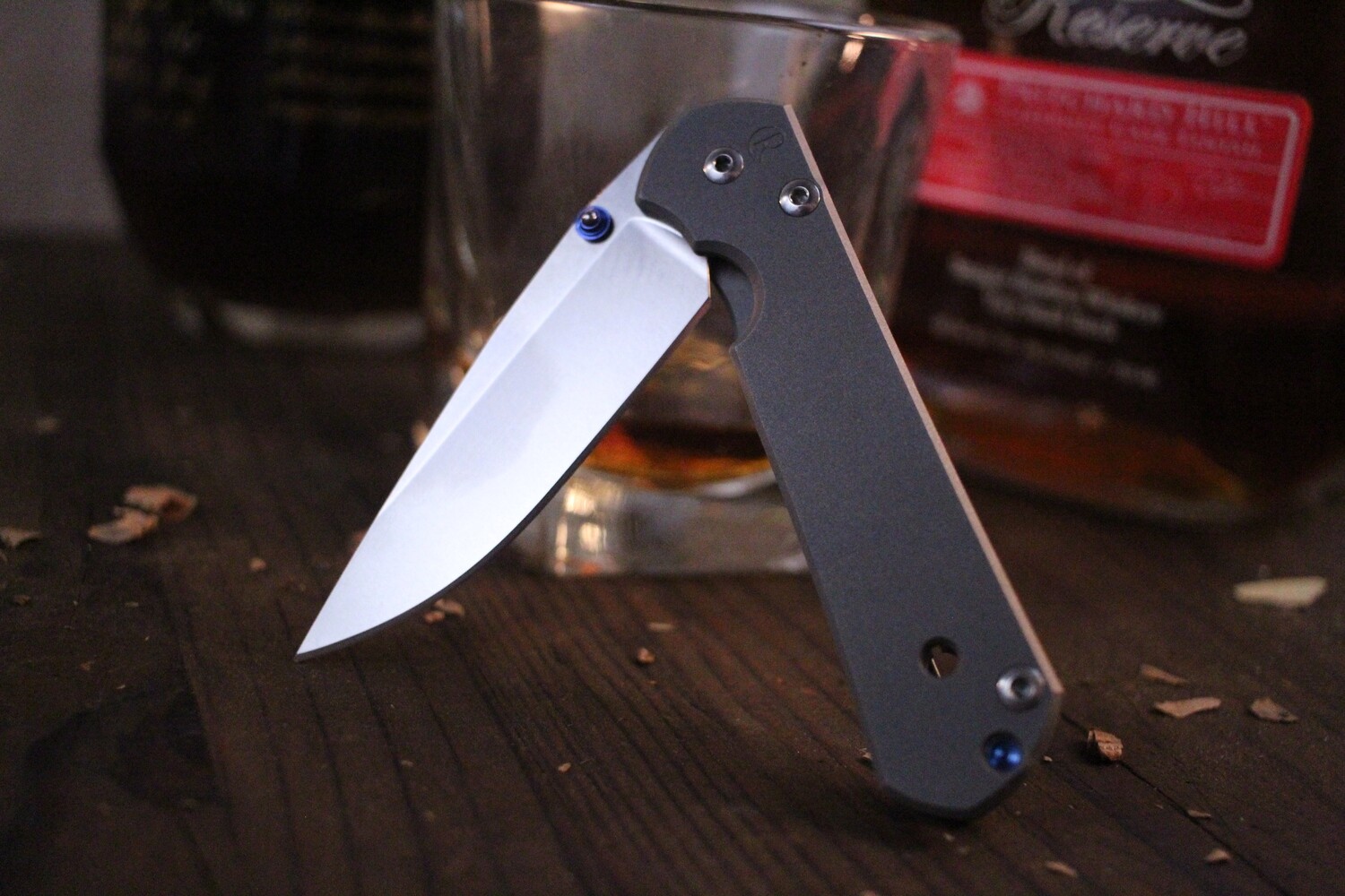 Chris Reeve Small Sebenza 21 2.94&quot; Folding Knife / Stonewash S35VN / Titanium ( Pre Owned )
