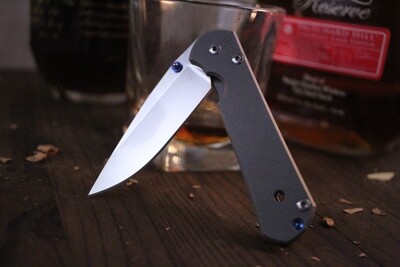 Chris Reeve Small Sebenza 21 2.94" Folding Knife / Stonewash S35VN / Titanium ( Pre Owned )