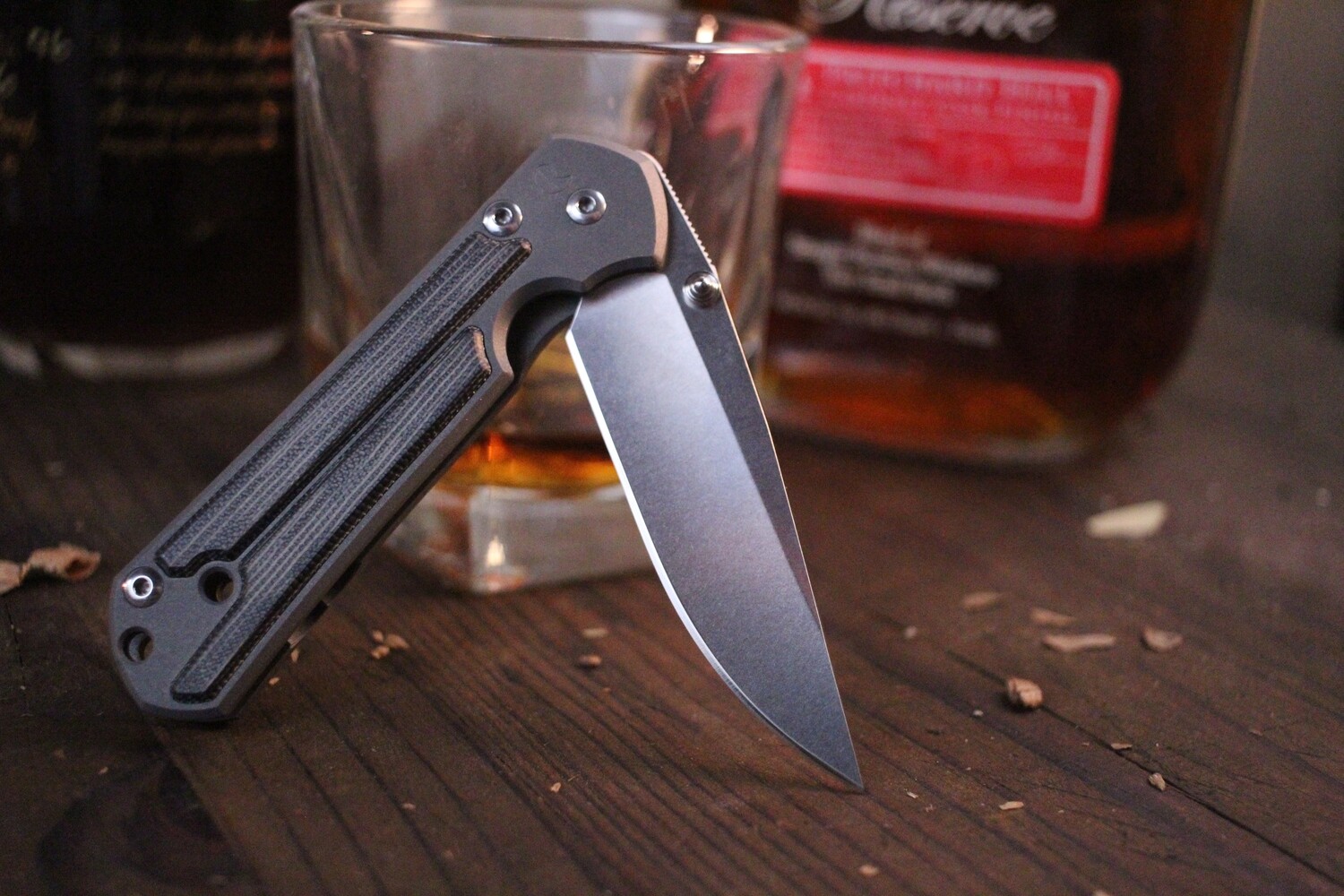 Chris Reeve Small Sebenza 21 2.94&quot; Folding Knife / Stonewash S35VN / Titanium &amp; Micarta Inlays ( Pre Owned )