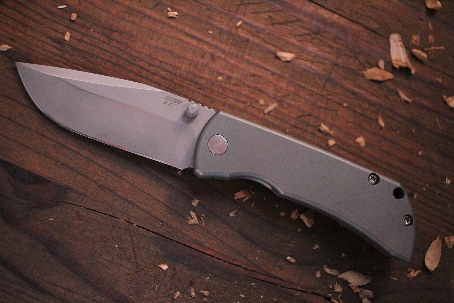 Mcnees Custom Knives PM Mac 2 3&quot; Folding Knife / TItanium / 20CV ( Pre Owned )