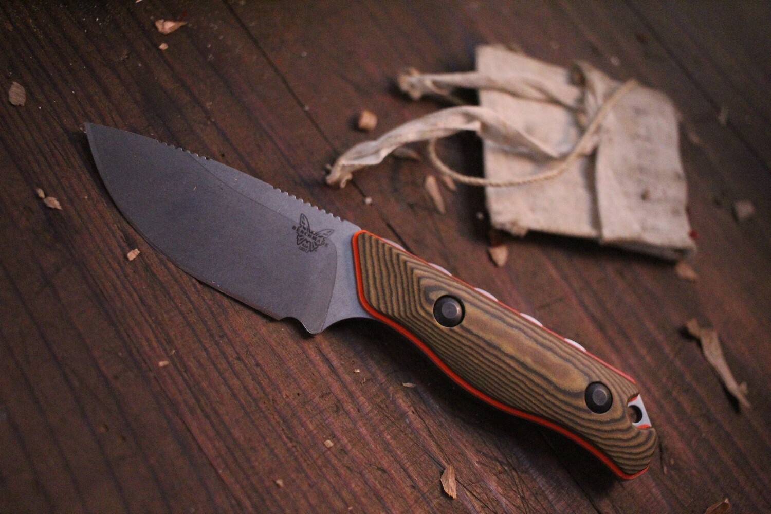Benchmade Hidden Canyon Hunter 2.8&quot; Fixed Blade Knife / Richlite / Stonewash S90V ( Prototype )