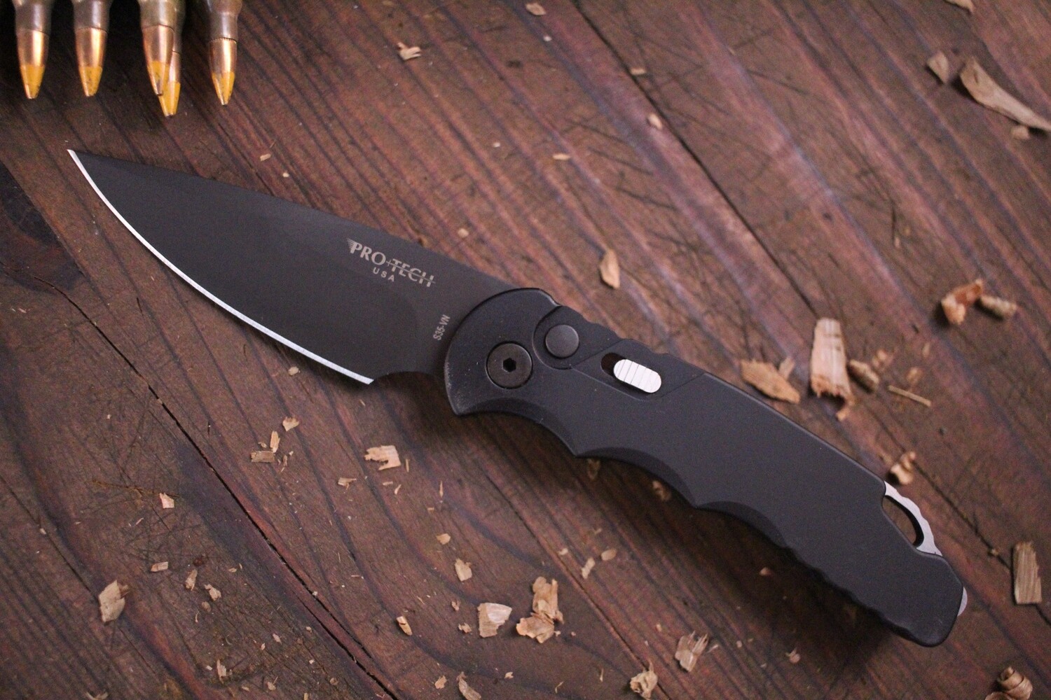 Pro-Tech TR-5 3.25&quot; Automatic Knife / Black / Black S35VN