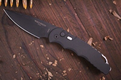 Pro-Tech TR-4.3 4" Automatic Knife / Black / Black D2 ( Pre Owned )