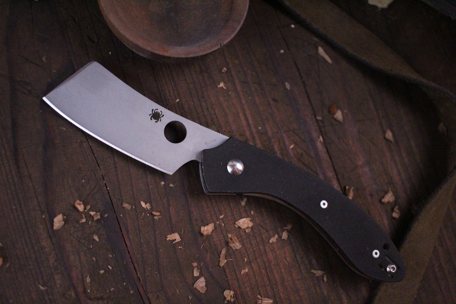 Spyderco Roc Pin 3.07&quot; Folding Knife / Black G10 / VG 10 ( Pre Owned )