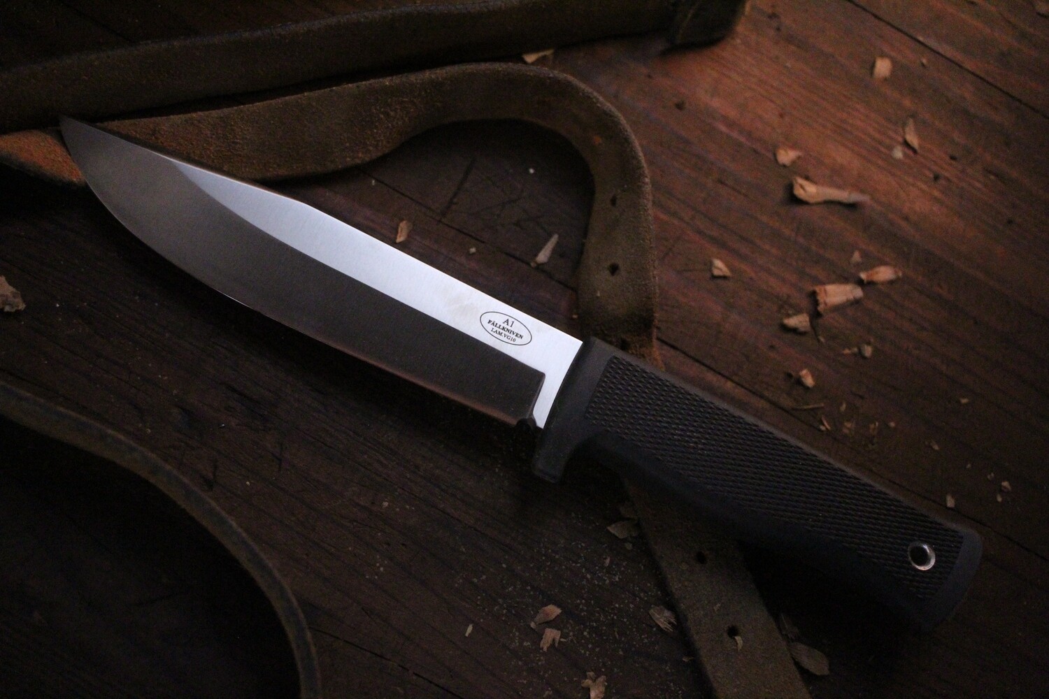 Fallkniven A1 6.3&quot; Fixed Blade Knife / Black Zytel / Satin VG10