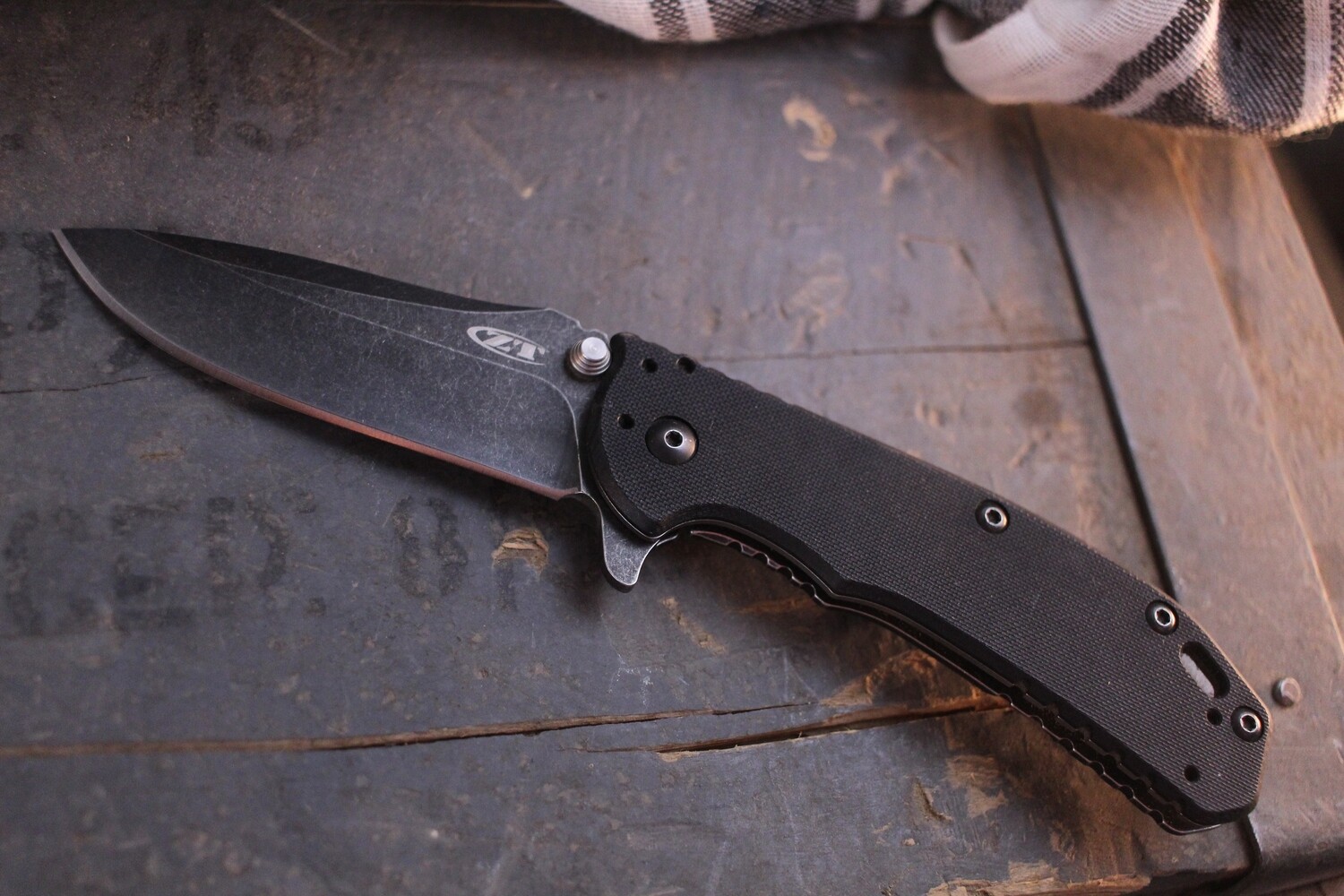 Zero Tolerance 0566BW Hinderer 3.25”Assisted Opening Knife / G10 /  BlackWash (Pre-Owned)