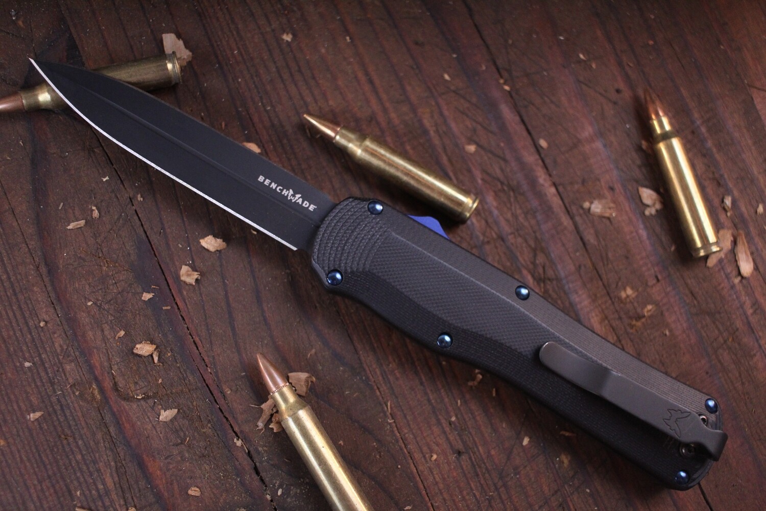 Benchmade Autocrat 3.71 D/A OTF Automatic Knife / Black G10 / Black ( Pre Owned )