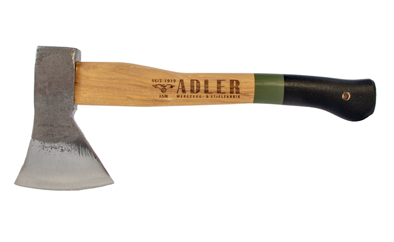 Adler Axes Rheinland Green Handle Hatchet (1.35 lb Head, 14" Handle )