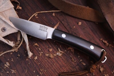 Bark River Knives Mini Fox River 2.9" Fixed Blade Knife / S35VN / Black Micarta ( Pre Owned )